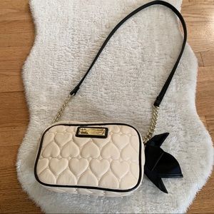Betsey Johnson Heart Quilted Crossbody